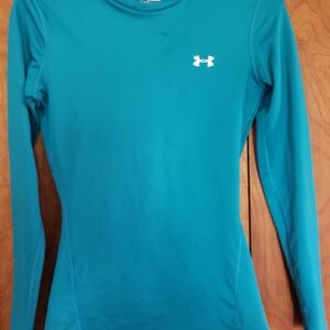 Under Armour Teal Blue Long Sleeve Compression Shirt